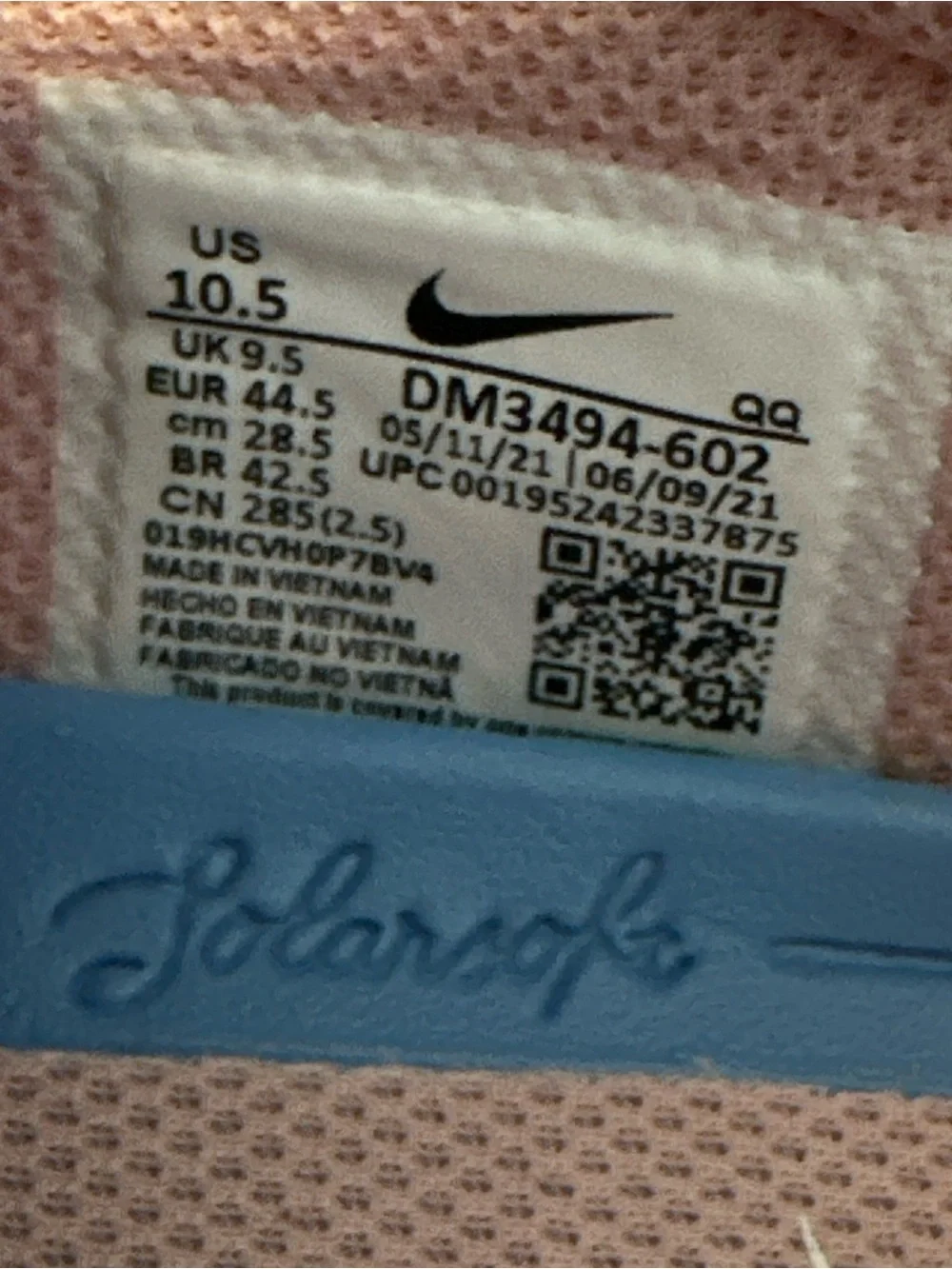 Rare Nike chron 2 pink canvas glaze mens sneakers sz 10 NEW